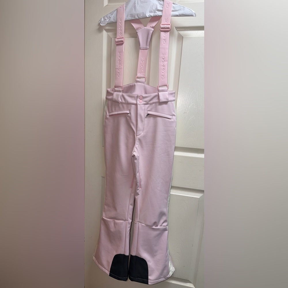 Light Pink Women's Casual Overalls Ski Pants